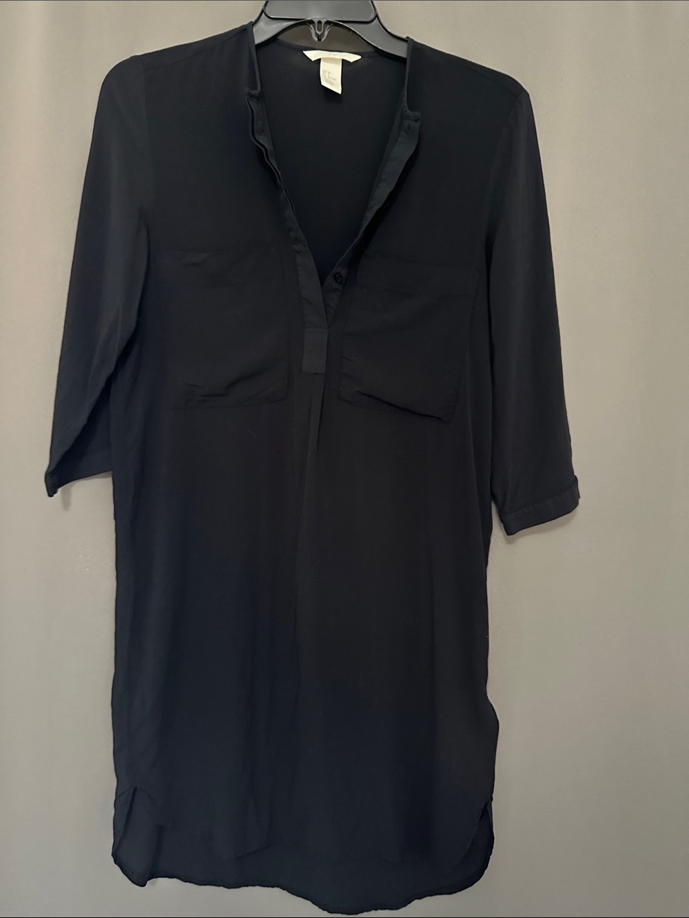H&M | Tunic Dress with V-Neck Placket